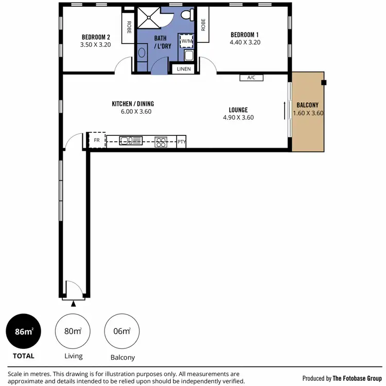 Floorplan of Homely unit listing, 7/2 Grey Box Avenue, Noarlunga Centre SA 5168