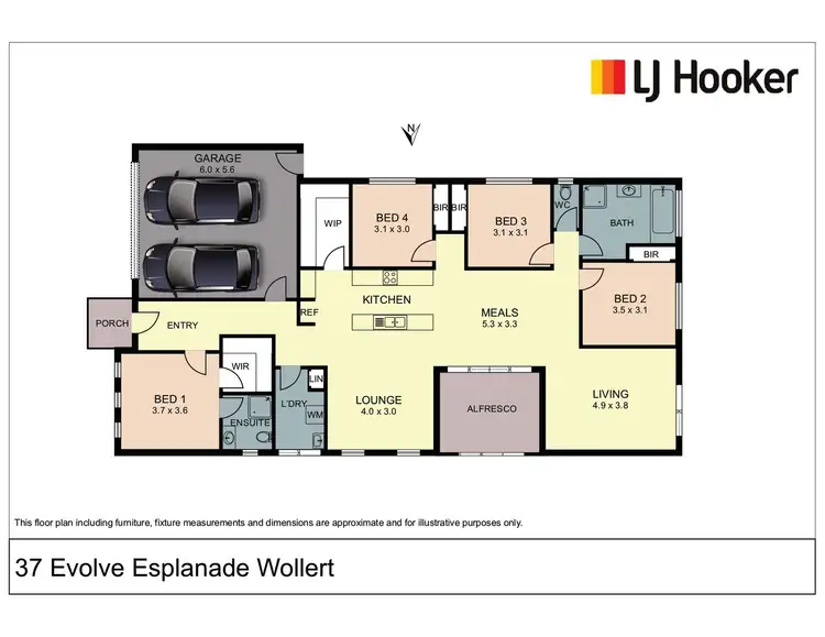 Floorplan of Homely house listing, 37 Evolve Esplanade, Wollert VIC 3750