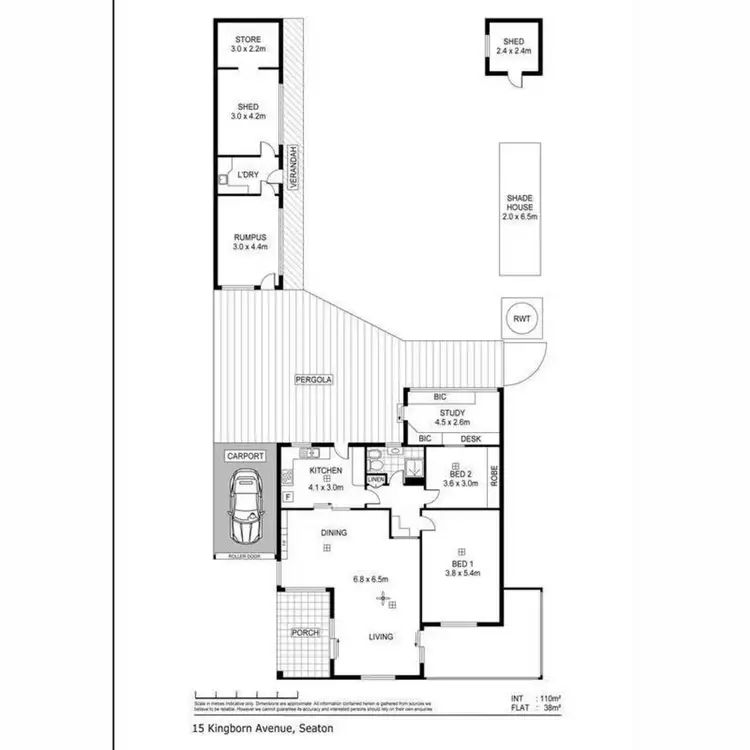 Floorplan of Homely house listing, 15 Kingborn Avenue, Seaton SA 5023