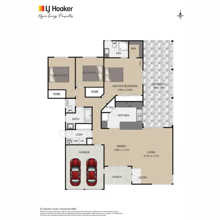 Floorplan of Homely house listing, 5 Camdre Court, Cleveland QLD 4163