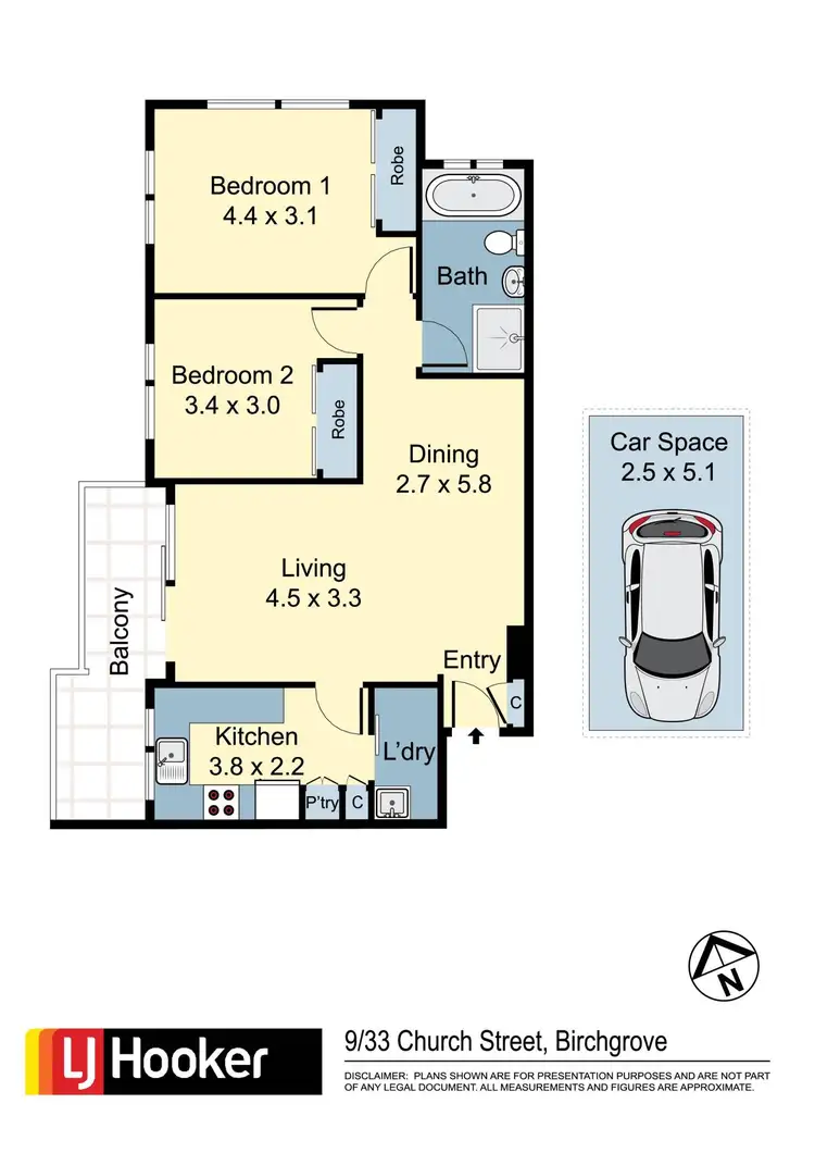 Floorplan of Homely unit listing, 9/33 Church Street, Birchgrove NSW 2041