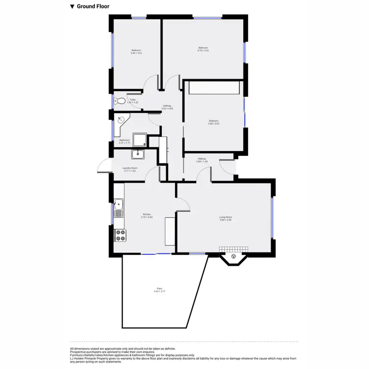 Floorplan of Homely unit listing, 1/199 Bligh Street, Warrane TAS 7018