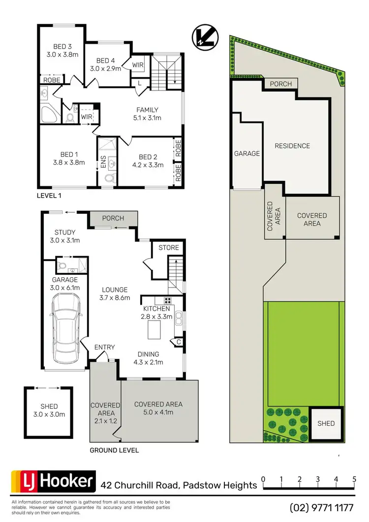 Floorplan of Homely semi-detached listing, 42 Churchill Road, Padstow Heights NSW 2211
