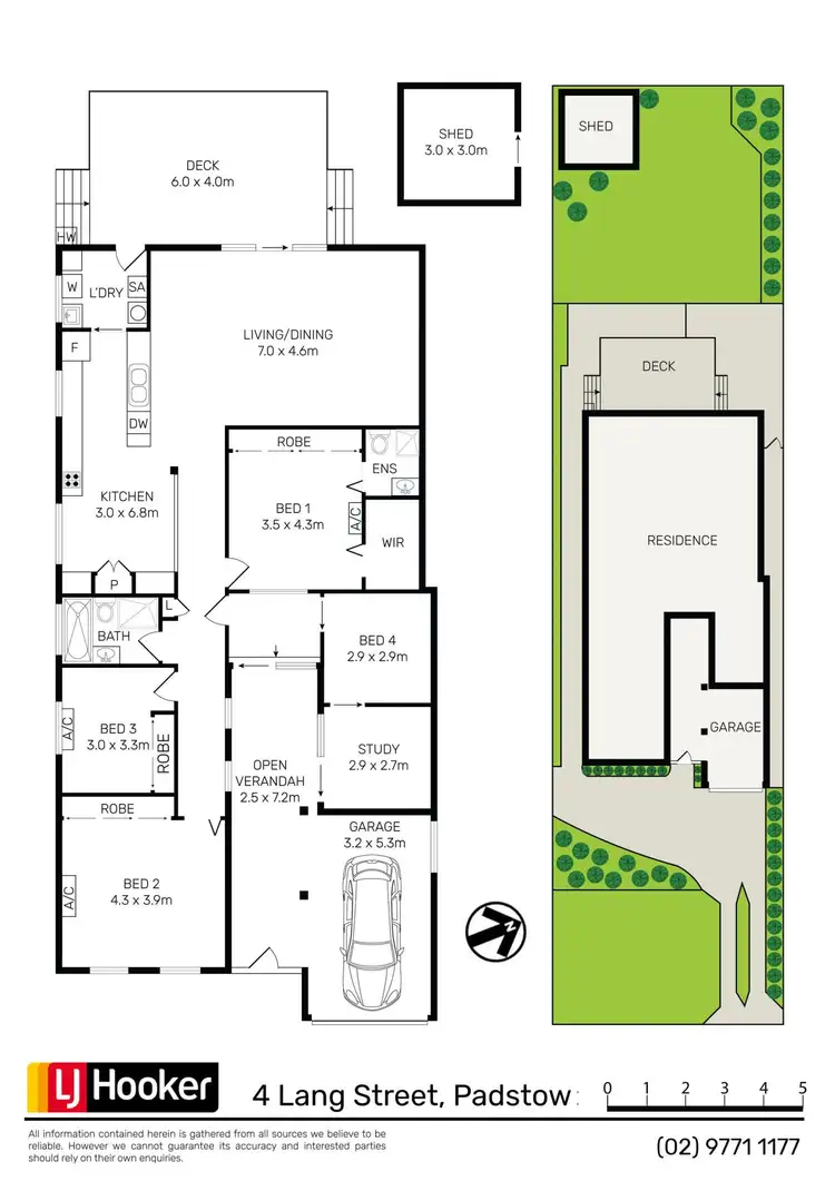 Floorplan of Homely house listing, 4 Lang Street, Padstow NSW 2211