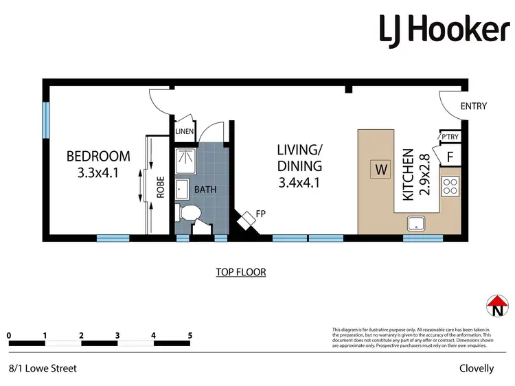 Floorplan of Homely apartment listing, 8/1 Lowe Street, Clovelly NSW 2031
