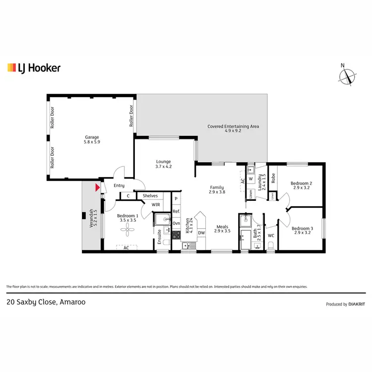 Floorplan of Homely house listing, 20 Saxby Close, Amaroo ACT 2914