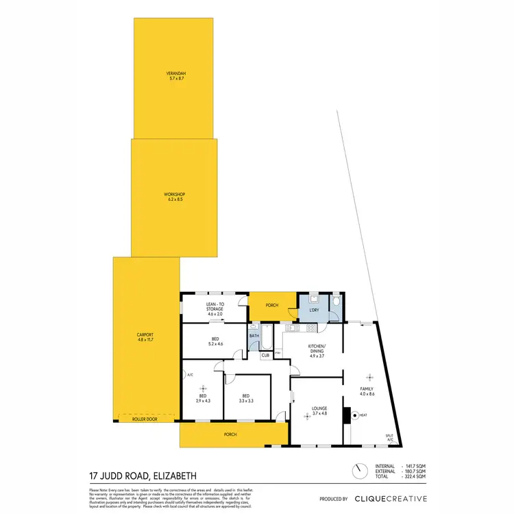 Floorplan of Homely house listing, 17 Judd Road, Elizabeth SA 5112