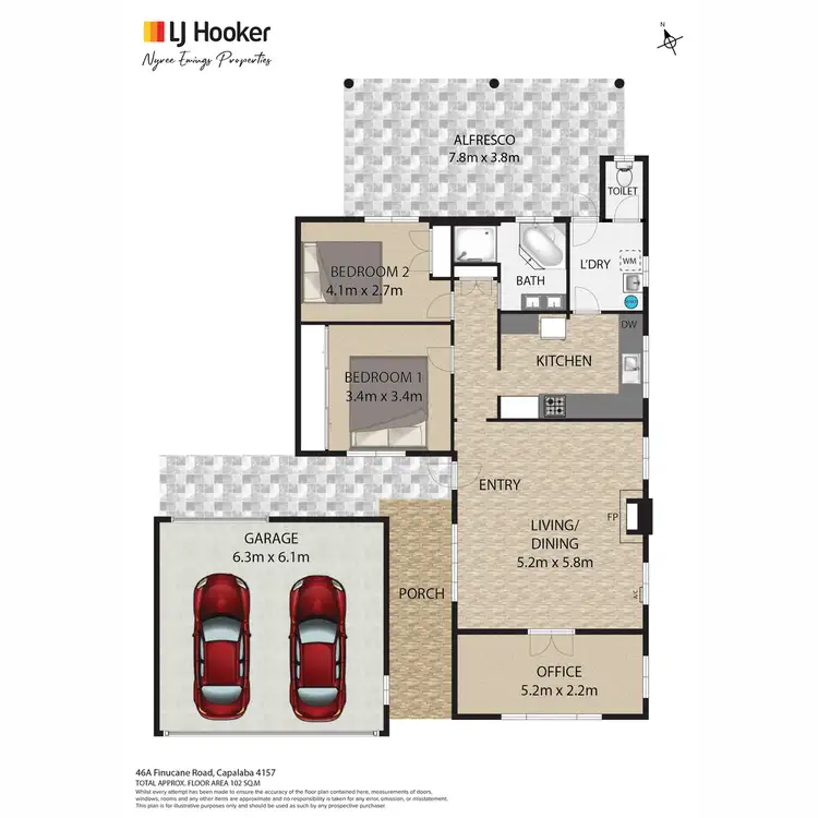 Floorplan of Homely house listing, 46A Finucane Road, Capalaba QLD 4157