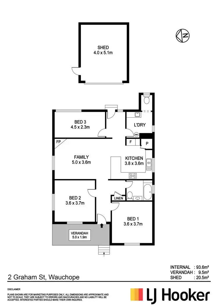 Floorplan of Homely house listing, 2 Graham Street, Wauchope NSW 2446