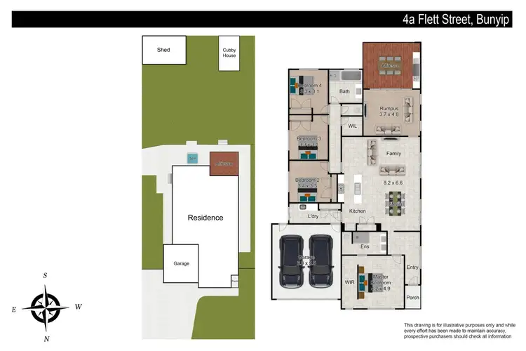 Floorplan of Homely house listing, 4A Flett Street, Bunyip VIC 3815
