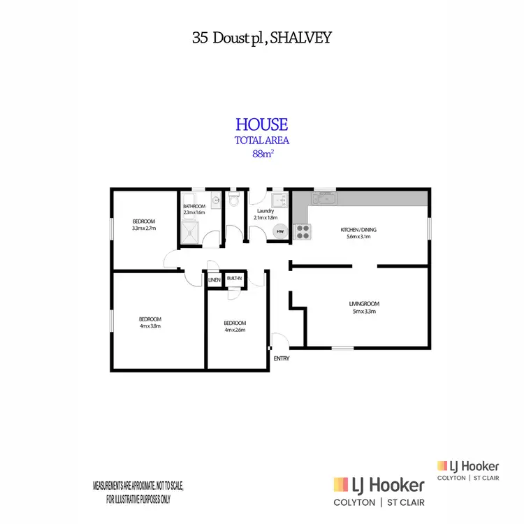 Floorplan of Homely house listing, 10 Doust Place, Shalvey NSW 2770