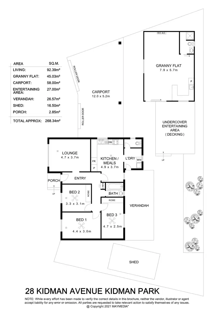 Floorplan of Homely house listing, 28 Kidman Avenue, Kidman Park SA 5025