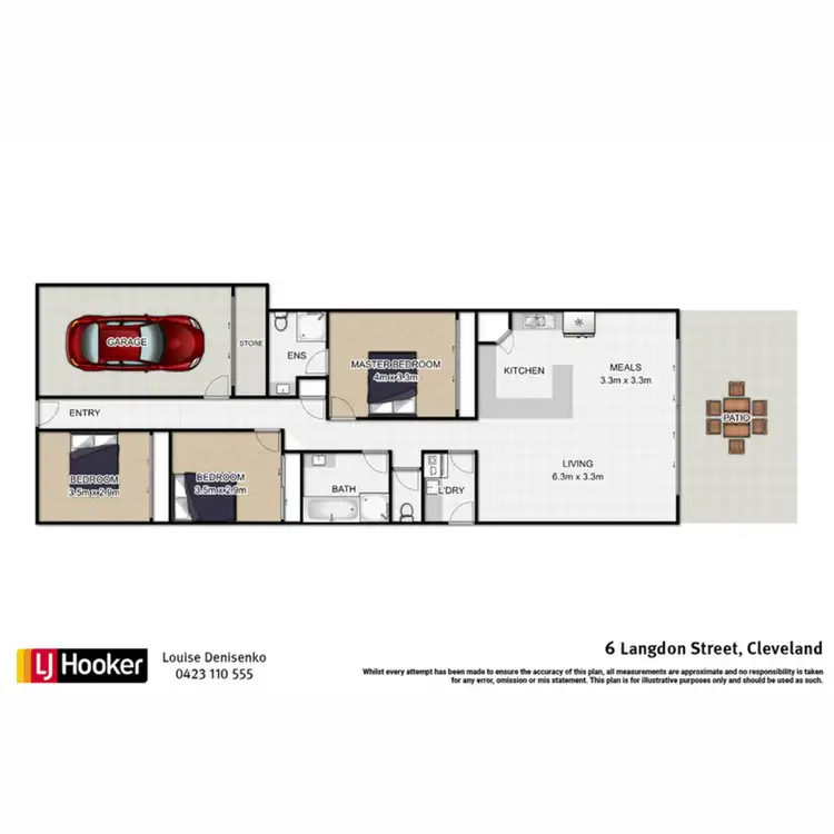 Floorplan of Homely house listing, 6 Langdon Street, Cleveland QLD 4163