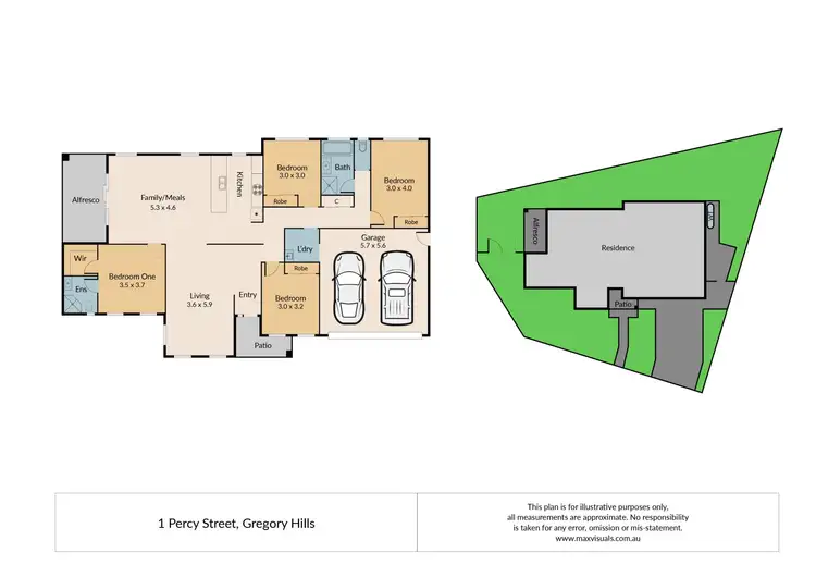 Floorplan of Homely house listing, 1 Percy Street, Gregory Hills NSW 2557