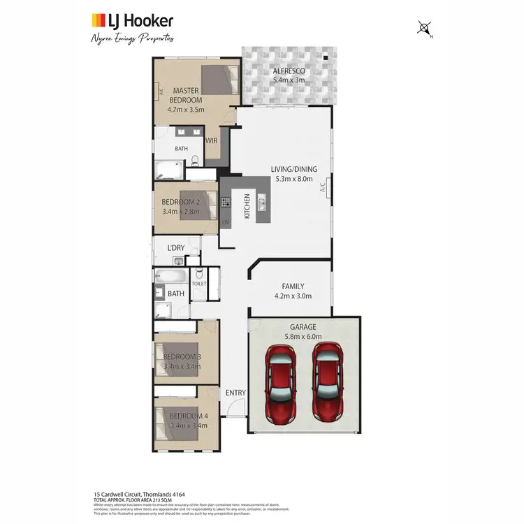 Floorplan of Homely house listing, 15 Cardwell Circuit, Thornlands QLD 4164