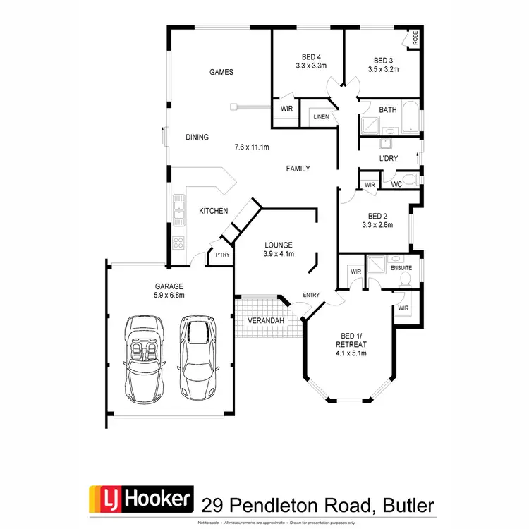 Floorplan of Homely house listing, 29 Pendleton Crescent, Butler WA 6036