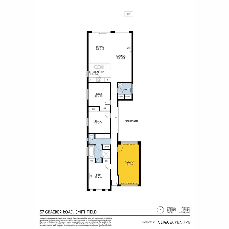 Floorplan of Homely house listing, 57 Graeber Road, Smithfield SA 5114