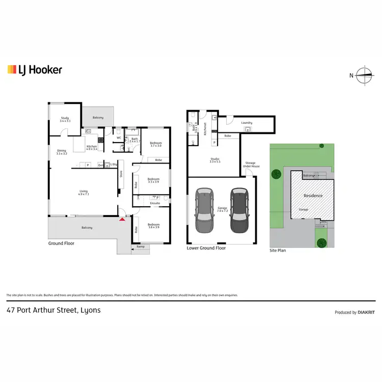 Floorplan of Homely house listing, 47 Port Arthur Street, Lyons ACT 2606