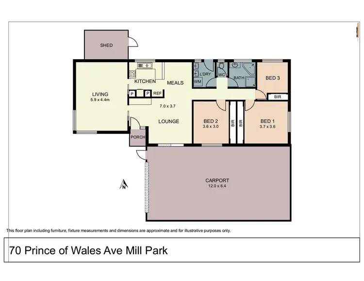 Floorplan of Homely house listing, 70 Prince of Wales Avenue, Mill Park VIC 3082