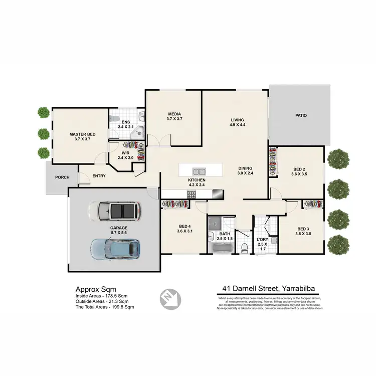 Floorplan of Homely house listing, 41 Darnell Street, Yarrabilba QLD 4207