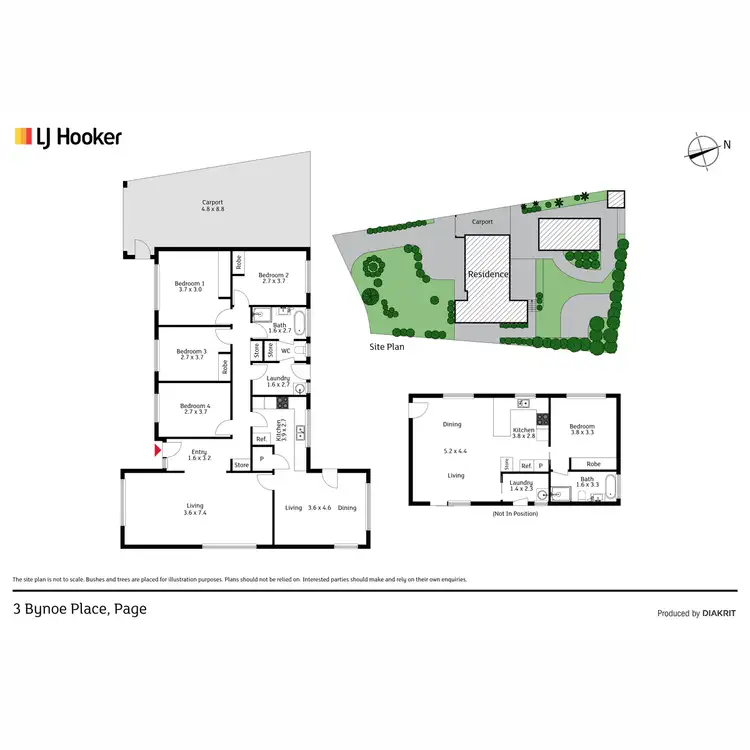 Floorplan of Homely house listing, 3 Bynoe Place, Page ACT 2614