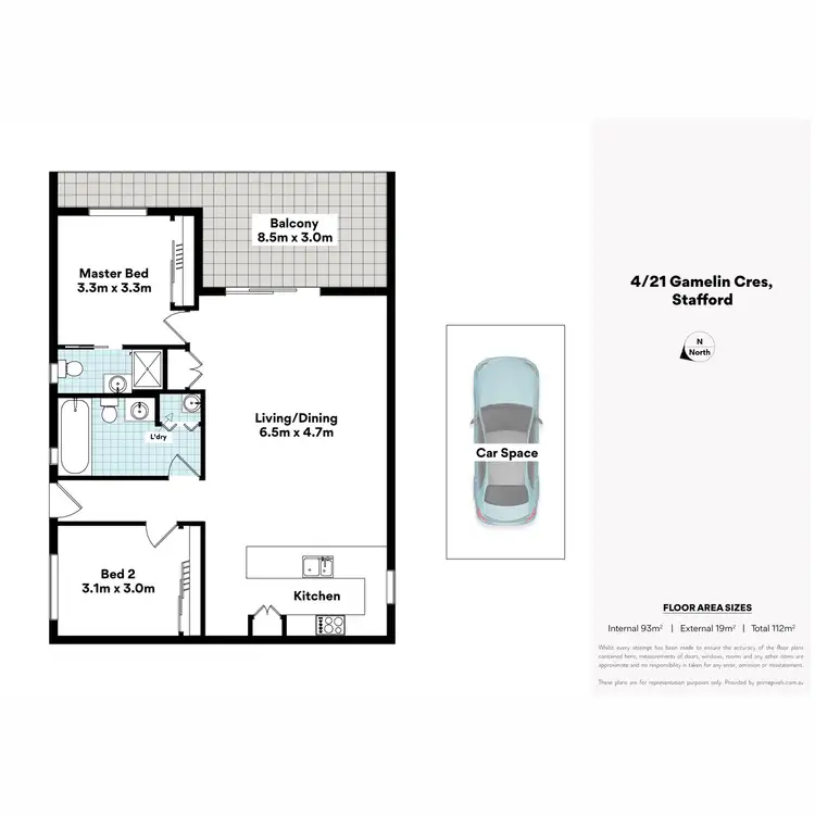 Floorplan of Homely apartment listing, 4/21-25 Gamelin Crescent, Stafford QLD 4053