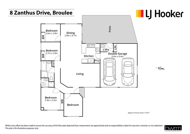 Floorplan of Homely house listing, 8 Zanthus Drive, Broulee NSW 2537