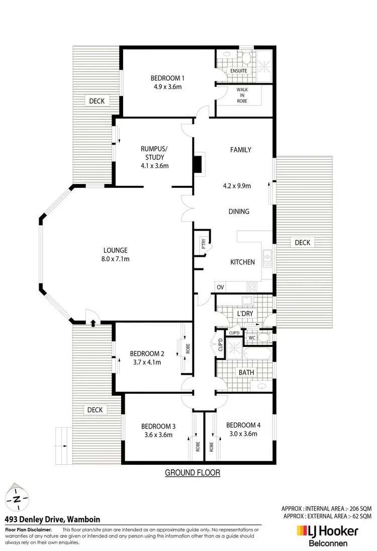 Floorplan of Homely house listing, 493 Denley Drive, Wamboin NSW 2620