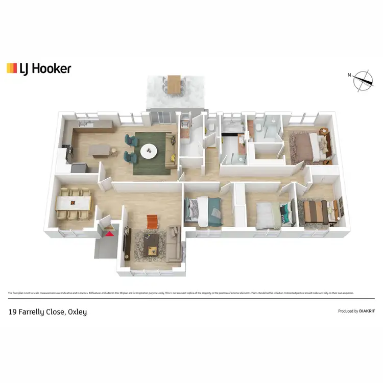 Floorplan of Homely house listing, 19 Farrelly Close, Oxley ACT 2903
