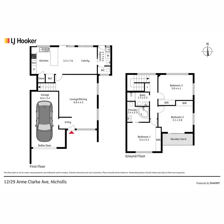 Floorplan of Homely townhouse listing, 12/29 Anne Clark Avenue, Nicholls ACT 2913