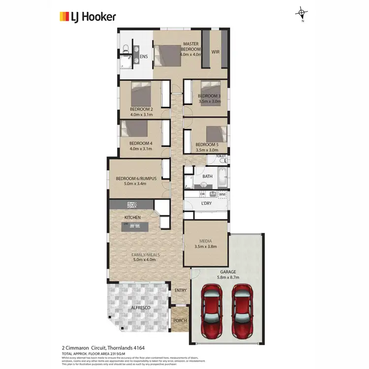 Floorplan of Homely house listing, 2 Cimmaron Circuit, Thornlands QLD 4164