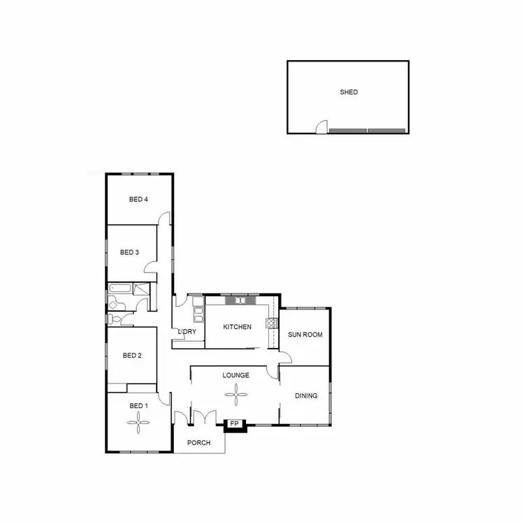 Floorplan of Homely house listing, 120 Railway Terrace, Largs North SA 5016