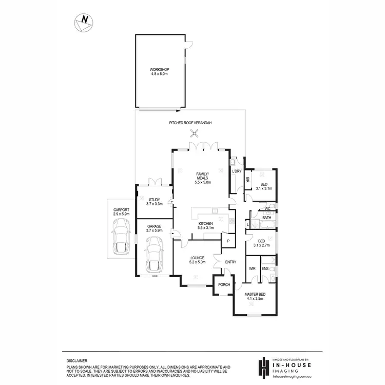 Floorplan of Homely house listing, 16 Ellythorp Avenue, Hectorville SA 5073
