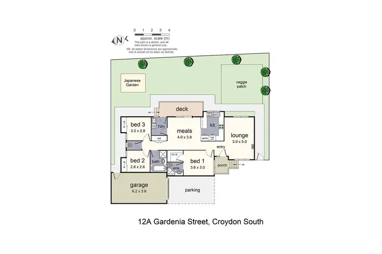 Floorplan of Homely house listing, 12A Gardenia Street, Croydon South VIC 3136