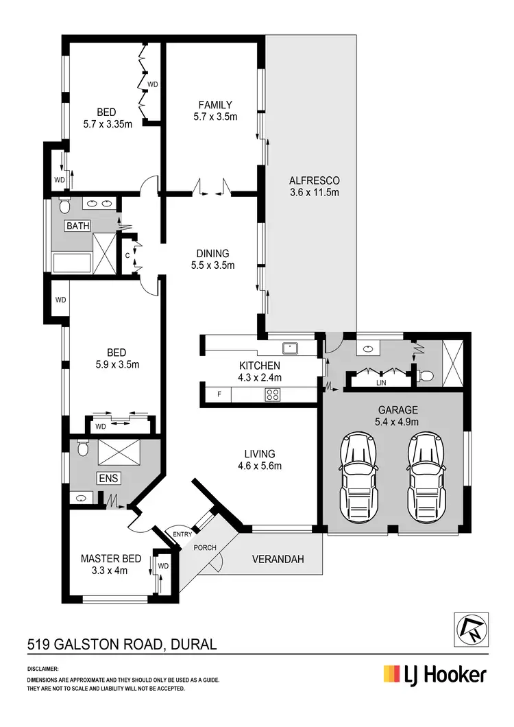 Floorplan of Homely house listing, 519 Galston Road, Dural NSW 2158