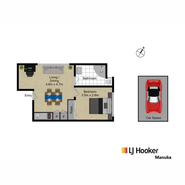 Floorplan of Homely apartment listing, 4/150 Monaro Crescent, Red Hill ACT 2603