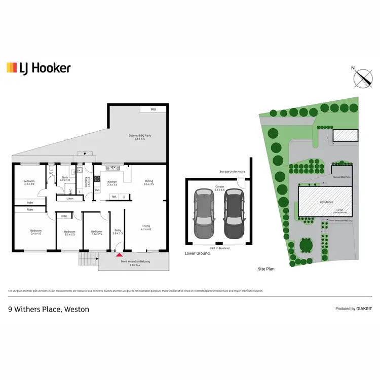 Floorplan of Homely house listing, 9 Withers Place, Weston ACT 2611