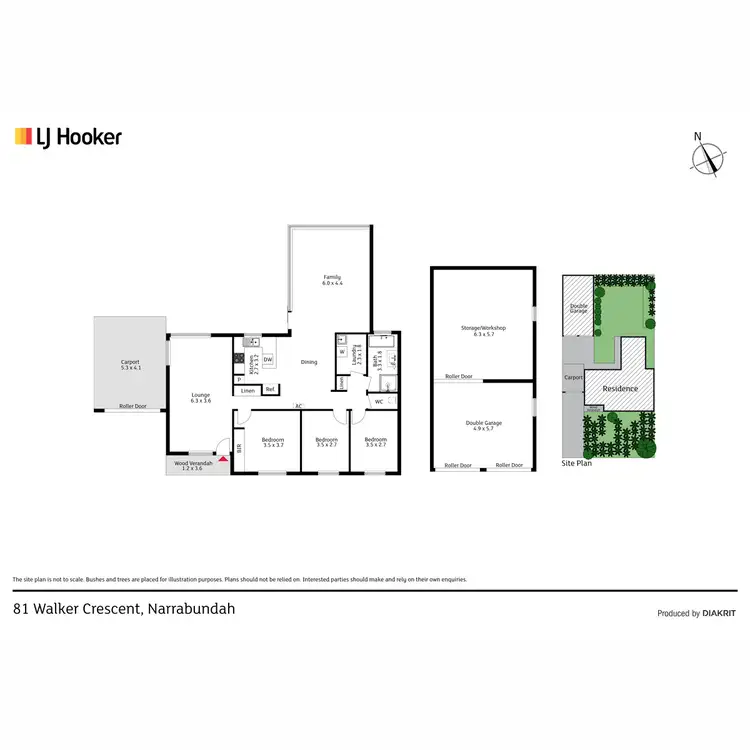 Floorplan of Homely house listing, 81 Walker Crescent, Narrabundah ACT 2604