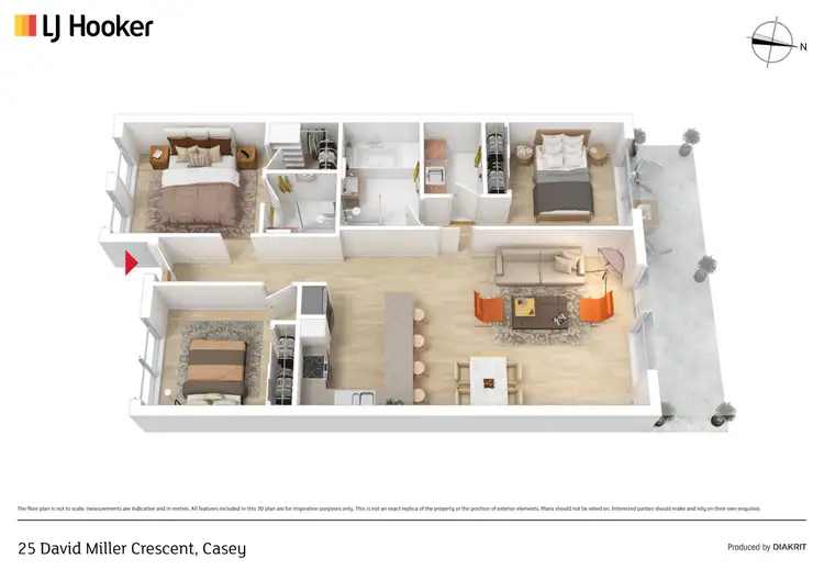 Floorplan of Homely house listing, 25 David Miller Crescent, Casey ACT 2913