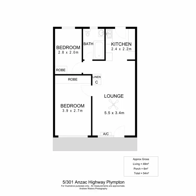 Floorplan of Homely block of units listing, 301 Anzac Highway, Plympton SA 5038