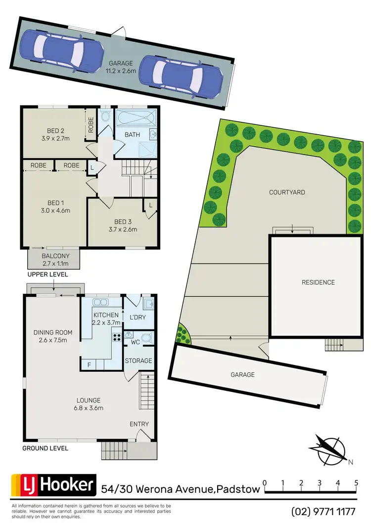 Floorplan of Homely townhouse listing, 54/30 Werona Avenue, Padstow NSW 2211