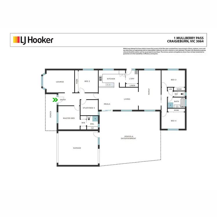 Floorplan of Homely house listing, 1 Mulberry Pass, Craigieburn VIC 3064
