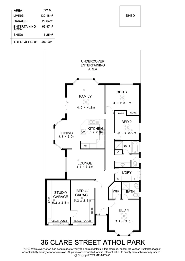Floorplan of Homely house listing, 36 Clare Street, Athol Park SA 5012