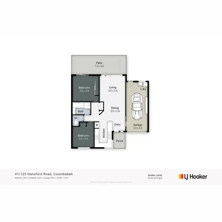 Floorplan of Homely villa listing, 41/125 Hansford Road, Coombabah QLD 4216