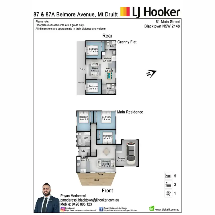 Floorplan of Homely house listing, 87 & 87a Belmore Avenue, Mount Druitt NSW 2770