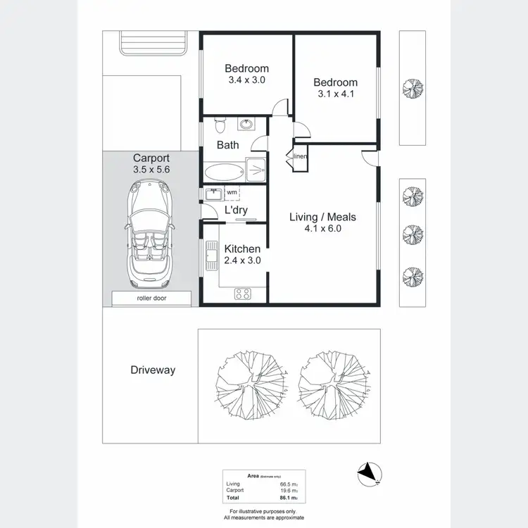 Floorplan of Homely unit listing, 7/2-4 Jane Street, Smithfield SA 5114