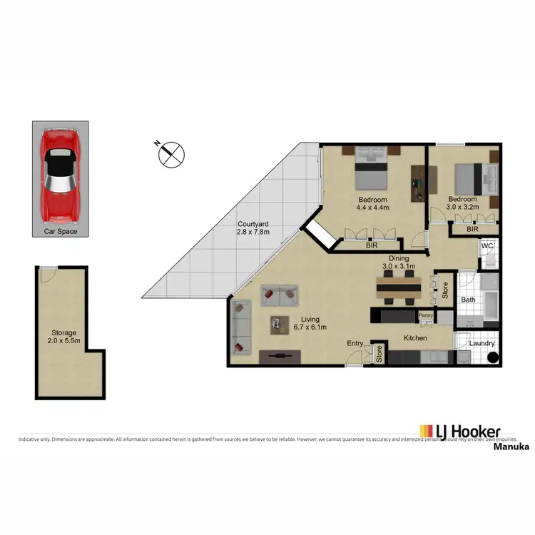 Floorplan of Homely apartment listing, 8/16 Eyre Street, Griffith ACT 2603