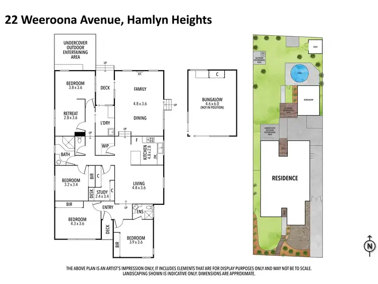 Floorplan of Homely house listing, 22 Weeroona Avenue, Hamlyn Heights VIC 3215