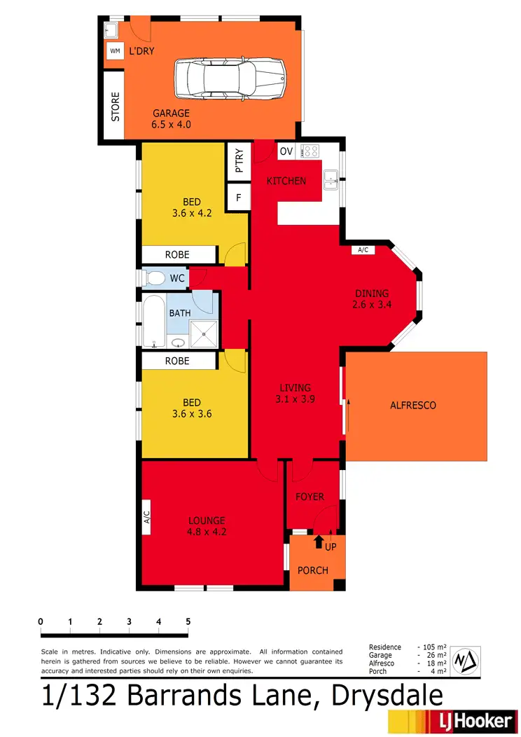 Floorplan of Homely unit listing, 132 Barrands Lane, Drysdale VIC 3222