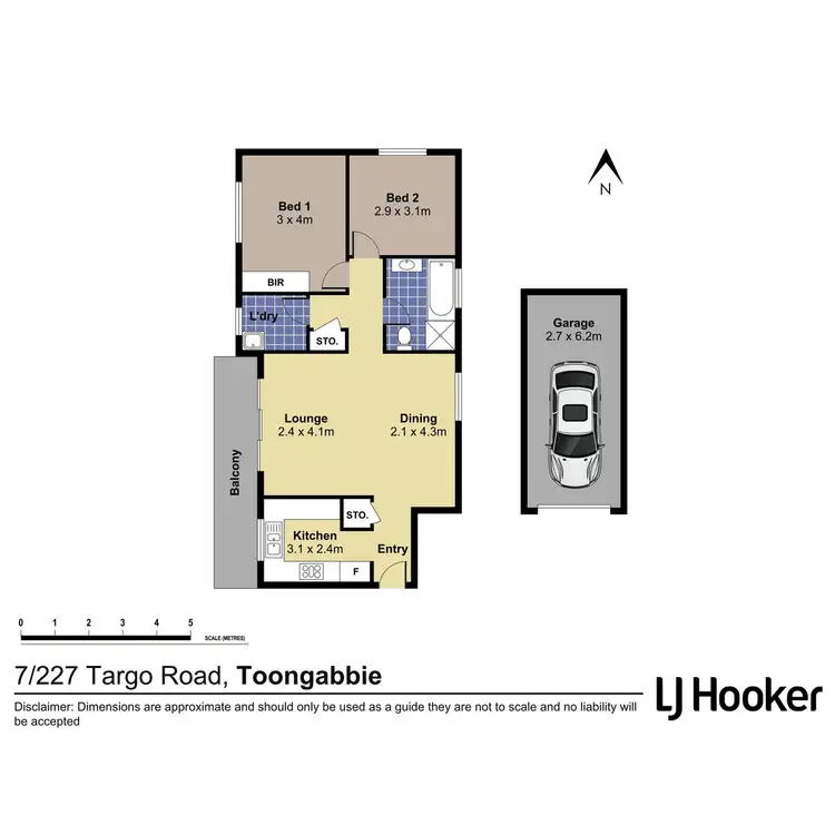 Floorplan of Homely apartment listing, 7/227 Targo Road, Girraween NSW 2145
